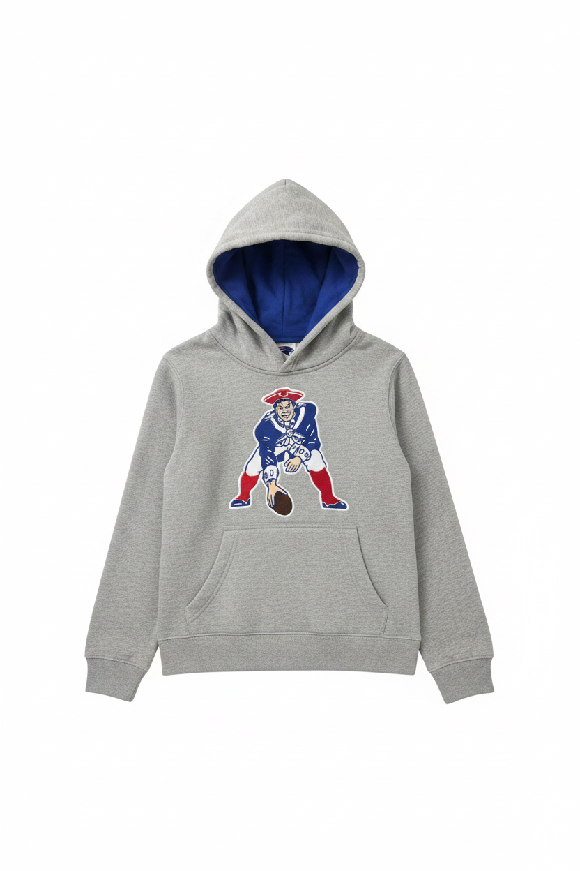 Grey Patriots Hoodie - Front