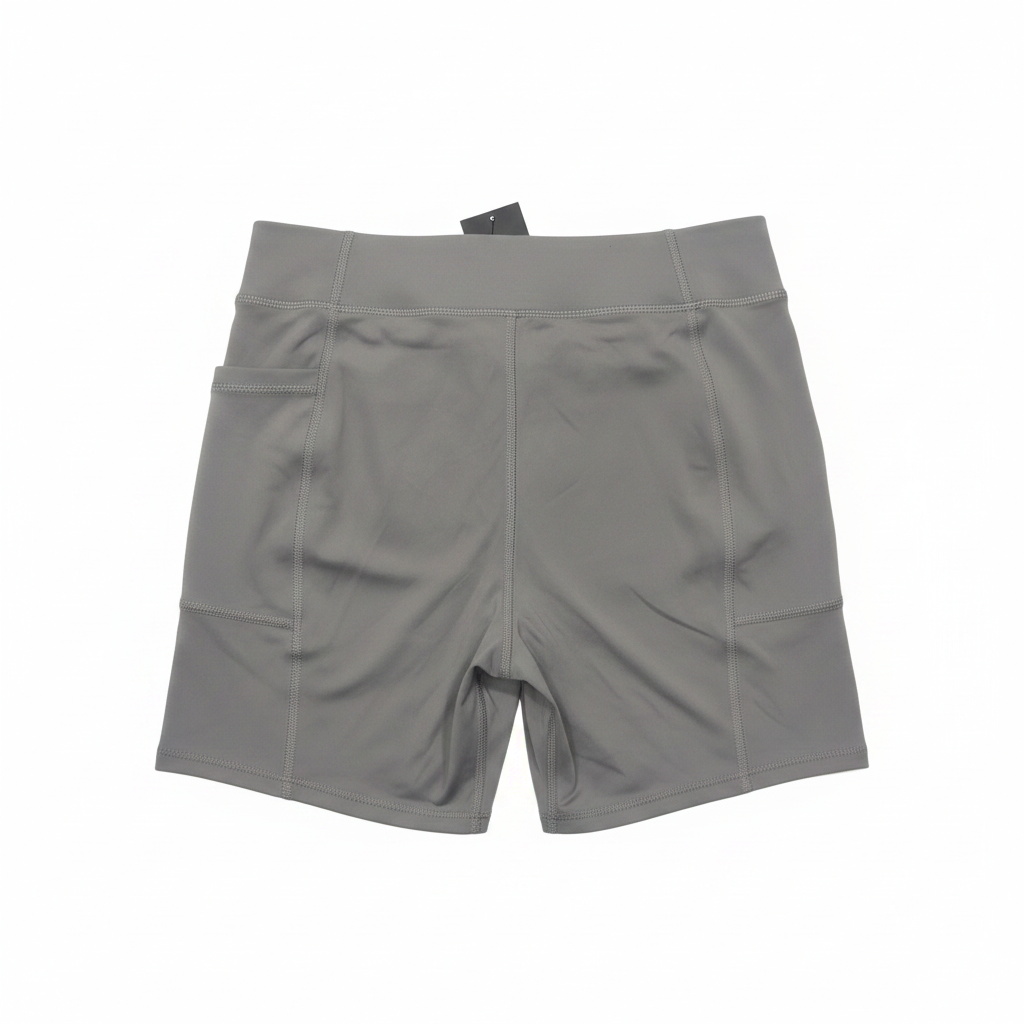 Grey shorts back view