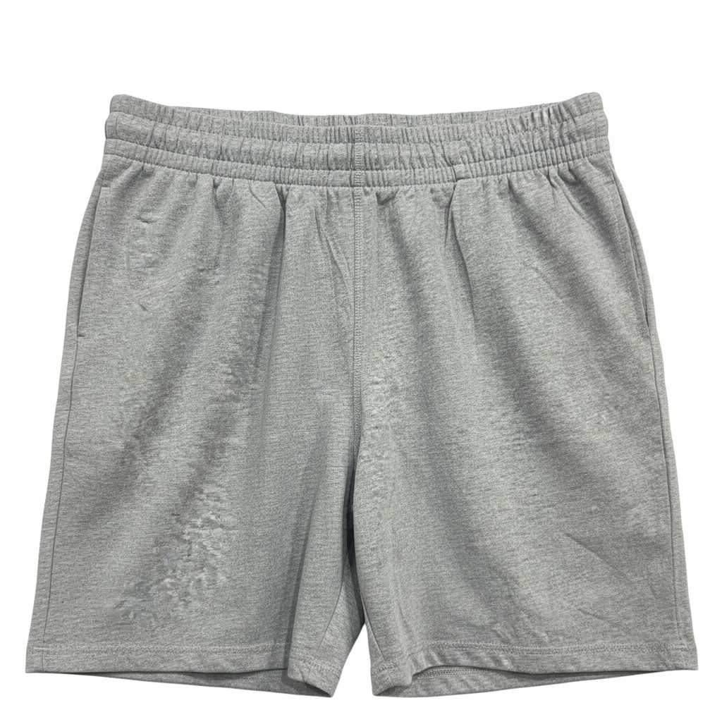Grey Sweat Shorts - Detail