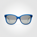 Guess GU7401 87C Sunglasses – Cobalt Blue Croc / Silver Mirror