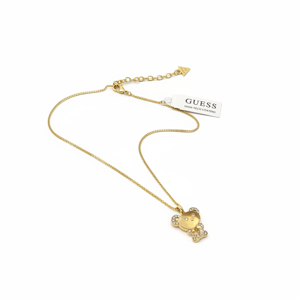 Guess Bear Necklace - Angle