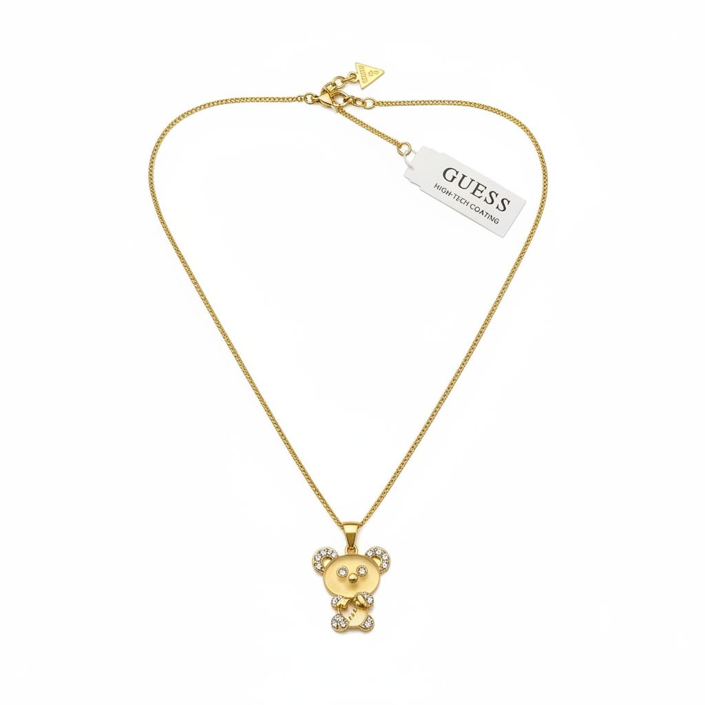 Guess Bear Necklace - Front