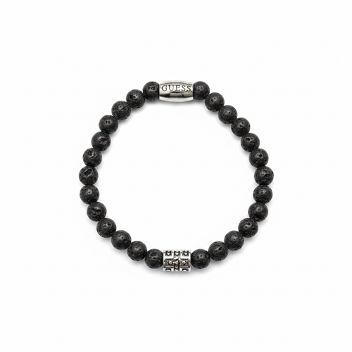 GUESS Black Lava Stone Bracelet