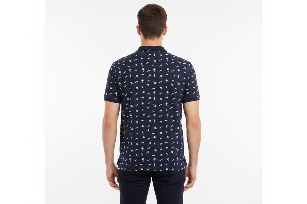 Guess Navy Polo — Back