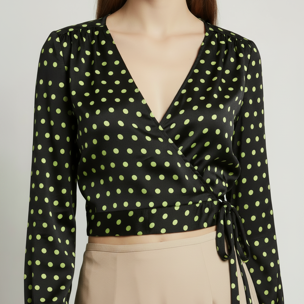 Guess Wrap Top – Neckline Detail