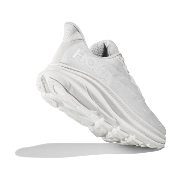 Hoka Women's Clifton 9 Wide Running Shoes - White/White ( WITHOUT BOX )