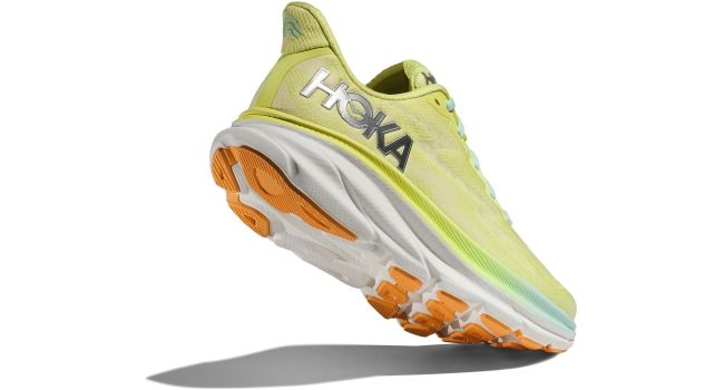 Hoka Womens running shoes CLIFTON 9 WIDE W yellow ( WITHOUT BOX )