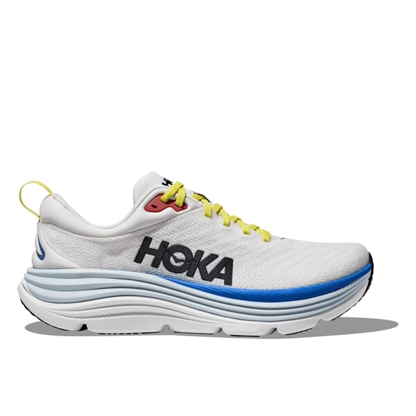 HOKA Men's Gaviota 5 Running Shoes in Blanc De Blanc/Virtual Blue 1127929-BVR (NO BOX)