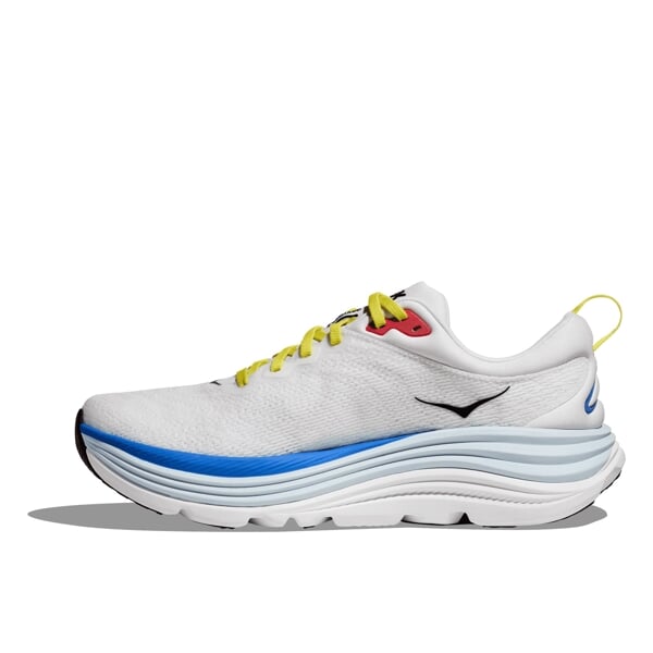 HOKA Men's Gaviota 5 Running Shoes in Blanc De Blanc/Virtual Blue 1127929-BVR (NO BOX)