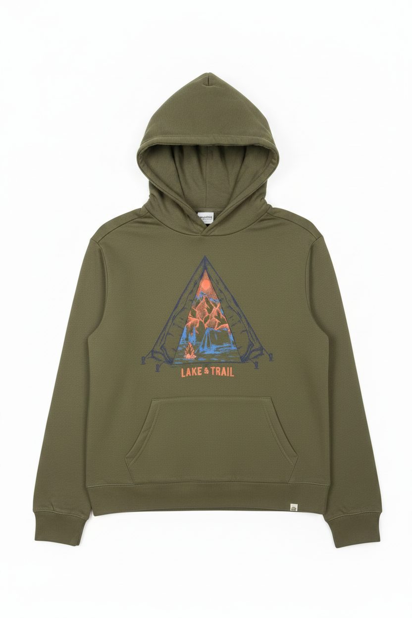 Hoodie without drawstring
