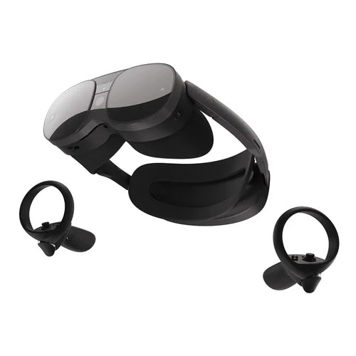 HTC VIVE XR Elite | الكل في واحد للواقع المختلط والواقع الافتراضي للكمبيوتر | 3840 × 1920 | 12 جيجابايت رام | وحدات تحكم متضمنة | غير مغلفة