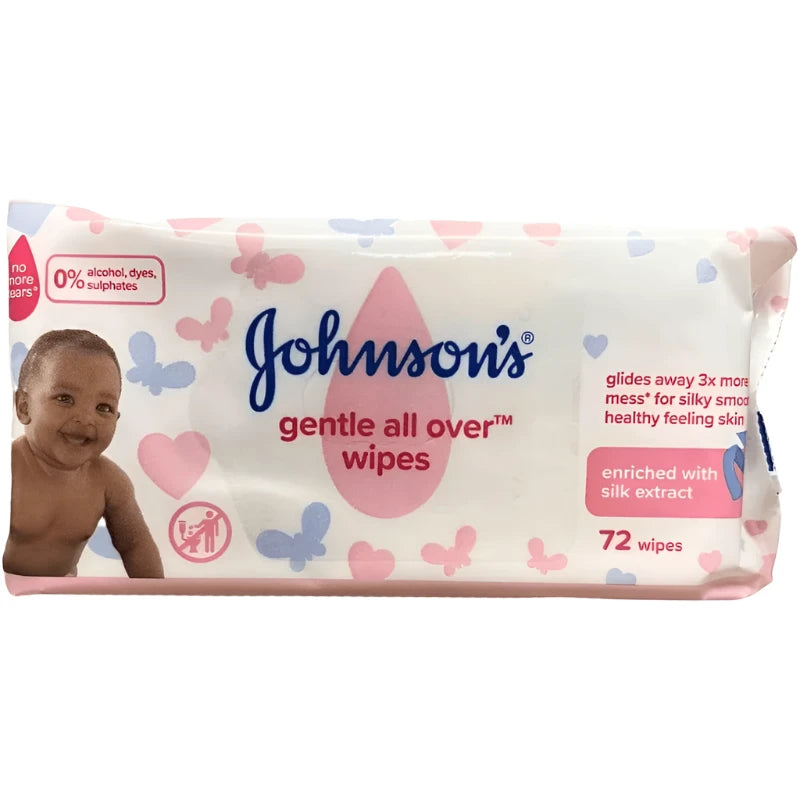 Johnson's Baby Gentle Wipes, 72 Wipes