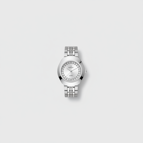 UNIQUE Quartz Silver Women's Watch – Flat Lay