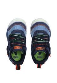 Skechers kids flex play easy pick go play biue and orange