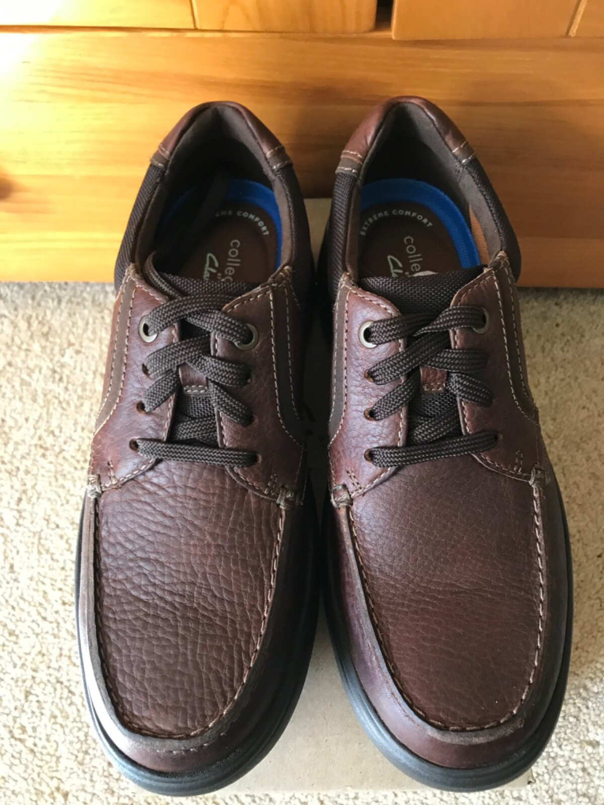 Clarks Bradley Vibe Men’s Tan Tumbled Leather Casual Shoes