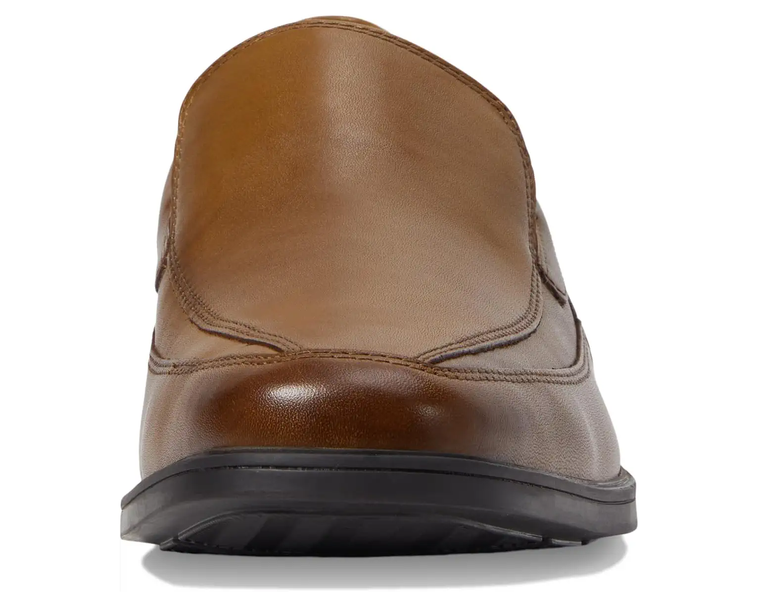 Clarks Men’s Tilden Free Dark Tan Leather Slip-On Dress Loafers