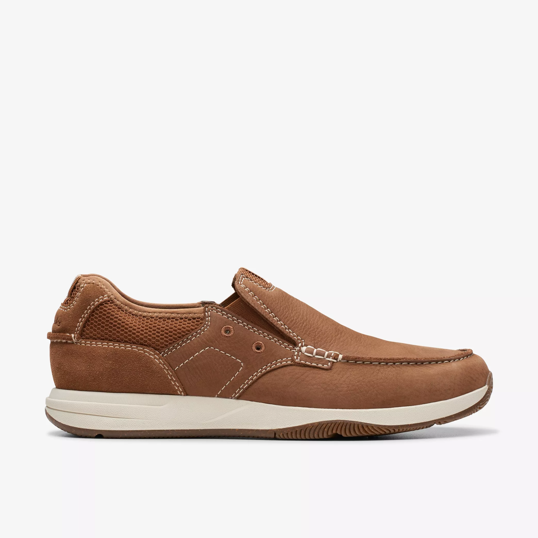 Clarks Sailview Step Men’s Light Tan Nubuck Slip-On Shoes