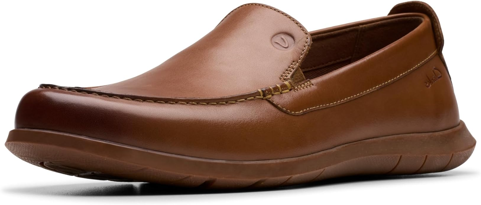 Clarks Flexway Step Men’s Tan Leather Moccasins
