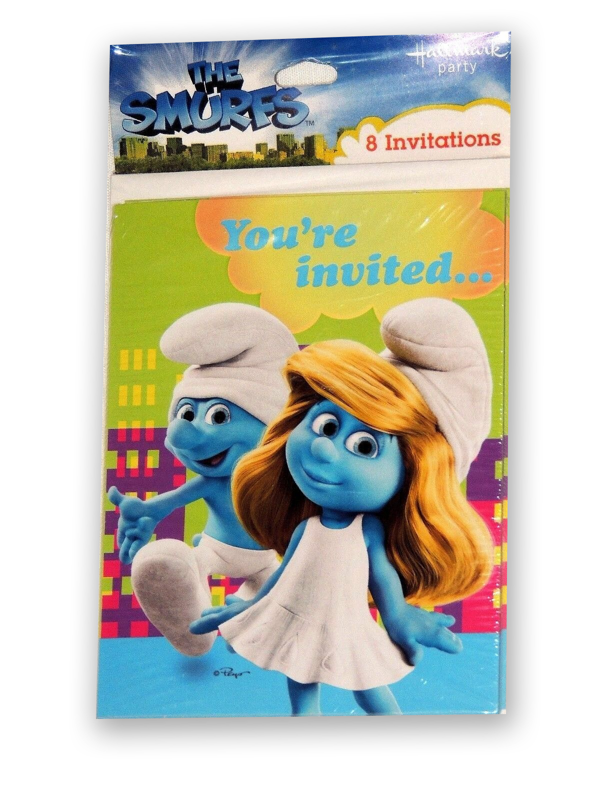 The Smurfs™ Party Invitations – Pack of 8 | Hallmark Party Supplies