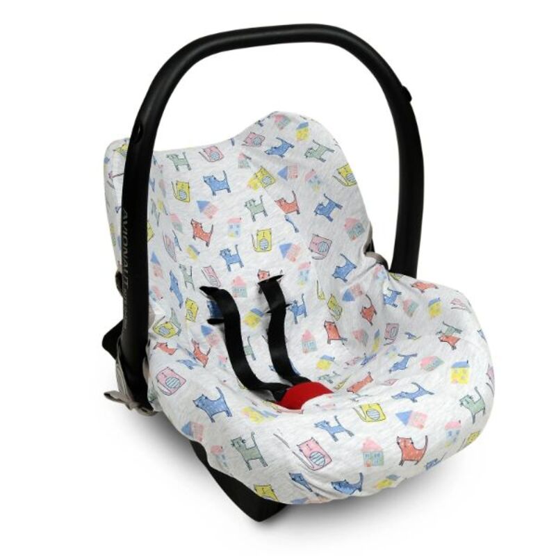 Ubeybi Carseat Cover Cute Kitties