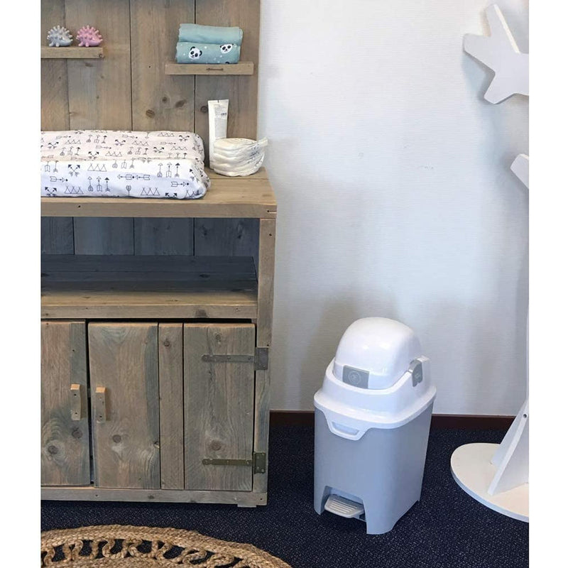Diaper Champ Standard Handsfree Diaper Pail Silver