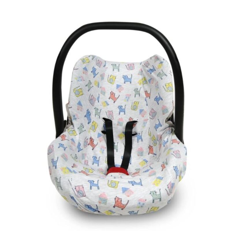 Ubeybi Carseat Cover Cute Kitties