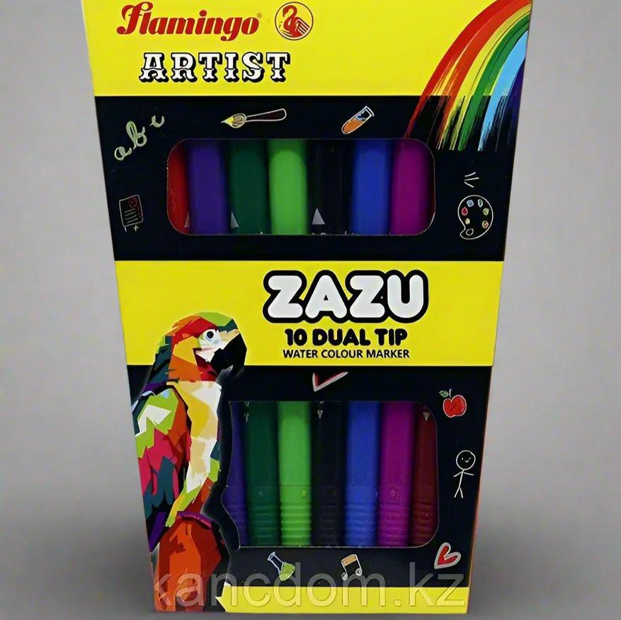 Flamingo Artist Zazu 10 Dual Tip Water Colour Marker, Multicolour