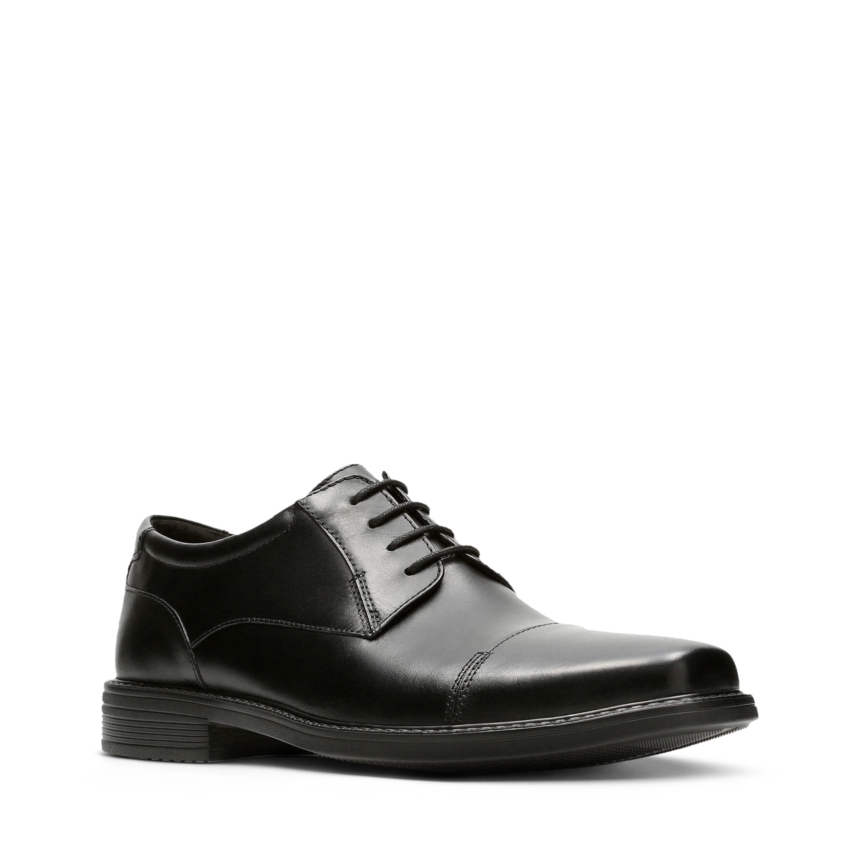 Clarks Wenham Cap II Men’s Dress Shoes – Premium Leather Cap‑Toe Oxfords with All‑Day Comfort