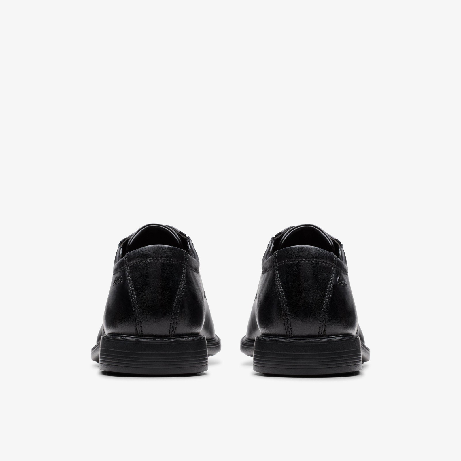 Clarks Cosgrove Cap Men’s Black Leather Derby Shoes – Classic Smart Dress Shoes with Lasting Comfort