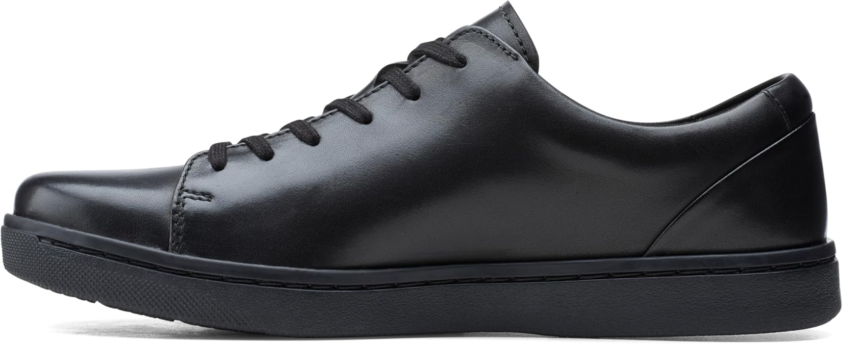 Clarks Men's Kitna Lo Casual Leather Sneakers – Lightweight & Comfortable Everyday Shoe