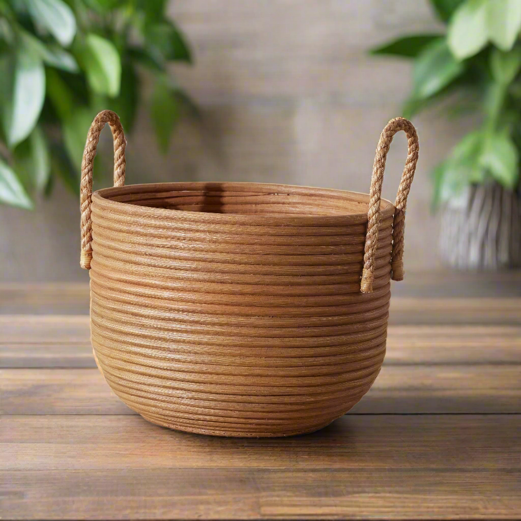 Yvonne Storage Basket – Multi-Purpose Decorative Organizer for Home, Bathroom & Office Use