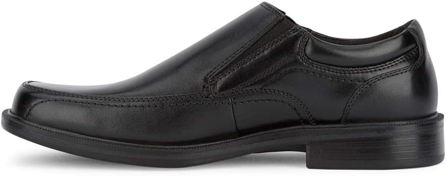 Dockers Edson Men’s Slip‑On Loafers – Classic Black Leather Dress Shoes with All‑Day Comfort