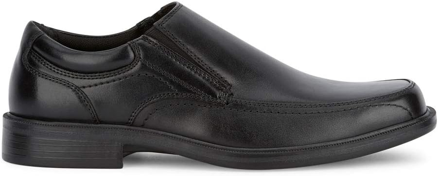 Dockers Edson Men’s Slip‑On Loafers – Classic Black Leather Dress Shoes with All‑Day Comfort