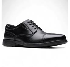 Clarks Dresslite Cap Toe Oxford Men’s Shoes – Lightweight Leather Dress Oxfords with Cushion Comfort