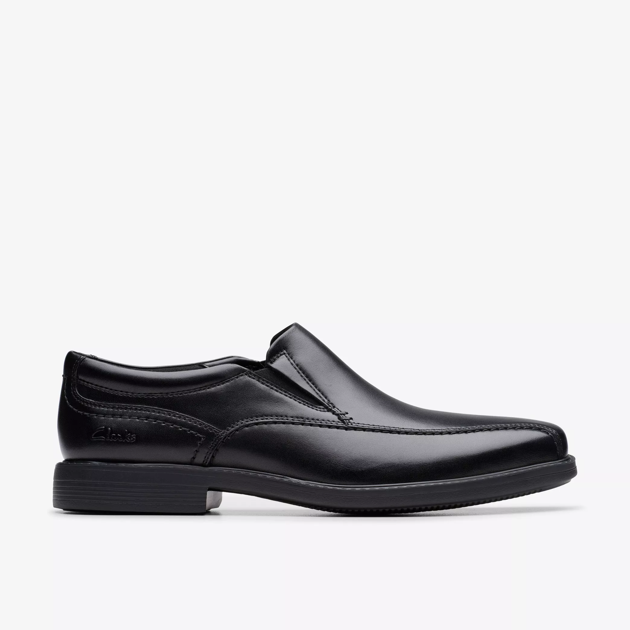 Clarks Dresslite Step Men’s Black Leather Shoes – Lightweight Formal Lace‑Ups with Cushion Comfort