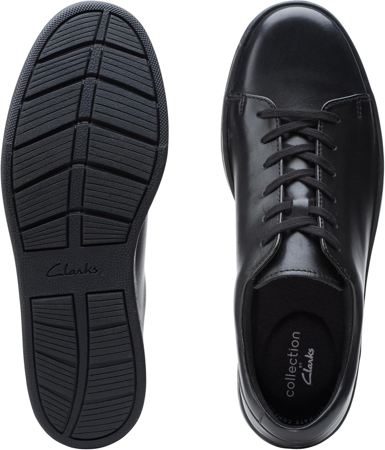 Clarks Men's Kitna Lo Casual Leather Sneakers – Lightweight & Comfortable Everyday Shoe
