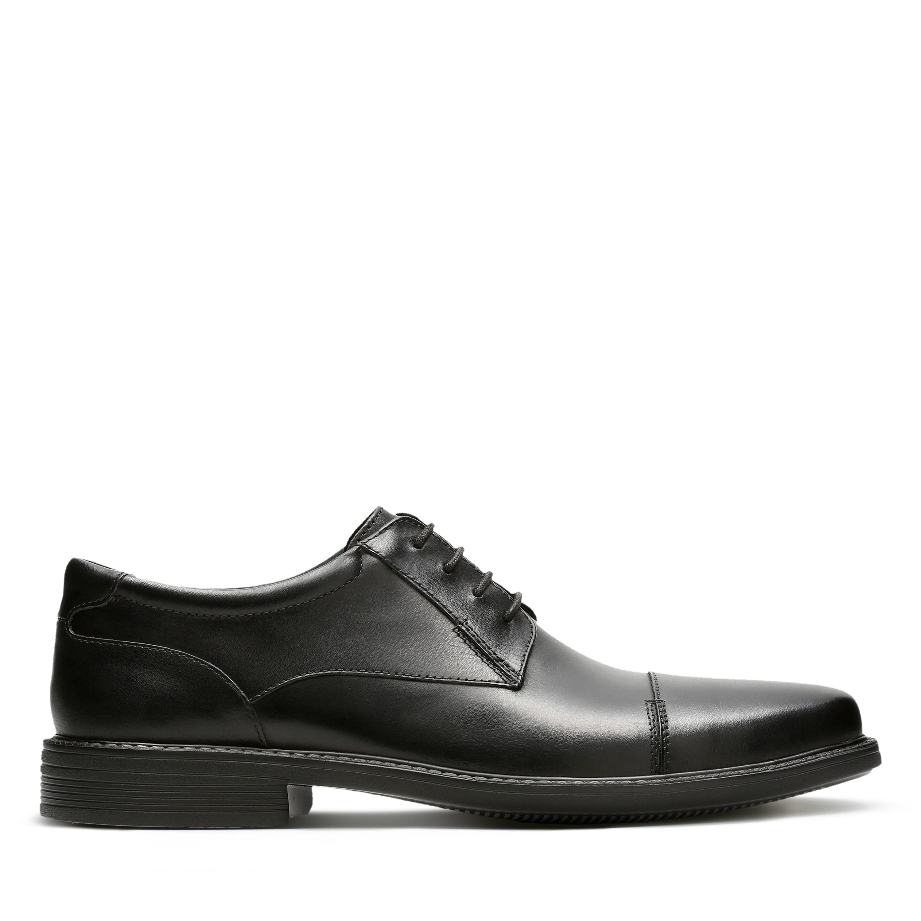 Clarks Wenham Cap II Men’s Dress Shoes – Premium Leather Cap‑Toe Oxfords with All‑Day Comfort