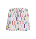 شورت سباحة JACK &amp; JONES JPSTFIJI JJSWIM AOP SS24 LY SN وردي وأخضر 