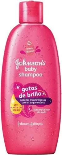 Johnson's Shine Drops Shampoo bottle (400ml) for radiant shine and healthy hair.