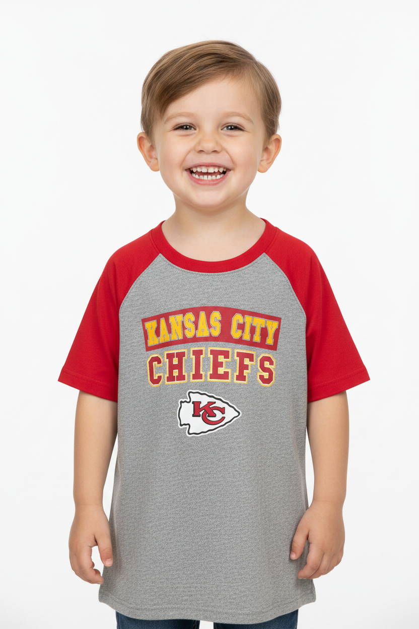 Kansas City Chiefs Tee - Kid Wearing