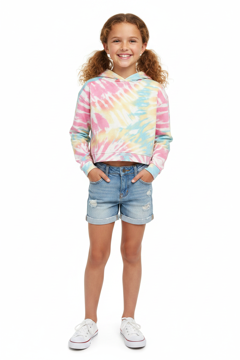 Kid in Tie-Dye Top - Front