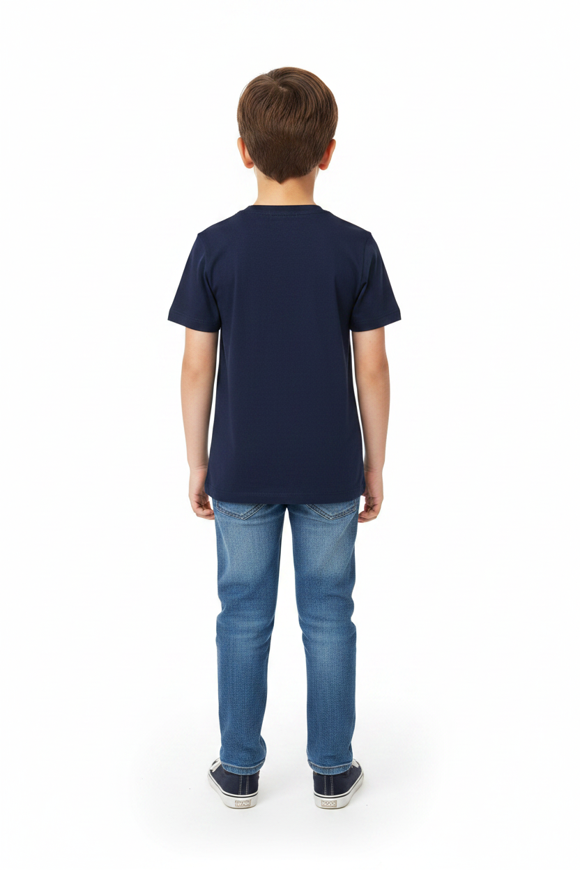 Kid Wearing Back - Allen Solly All Games T-Shirt