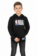 Kid wearing Black NBA Hoodie