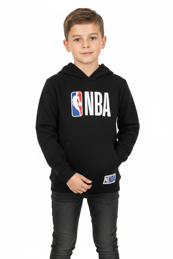 Kid wearing Black NBA Hoodie