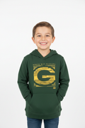 Kid Wearing Green Bay Packers Hoodie