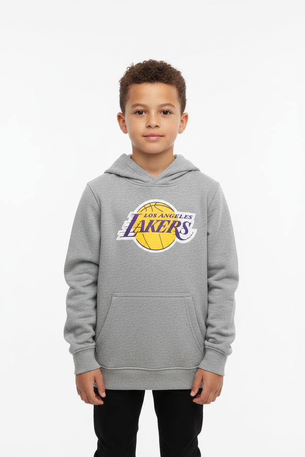 Kid wearing Lakers Hoodie - Front