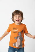 Kid Wearing Orange Tee