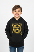 Kid wearing Steelers Hoodie - Front