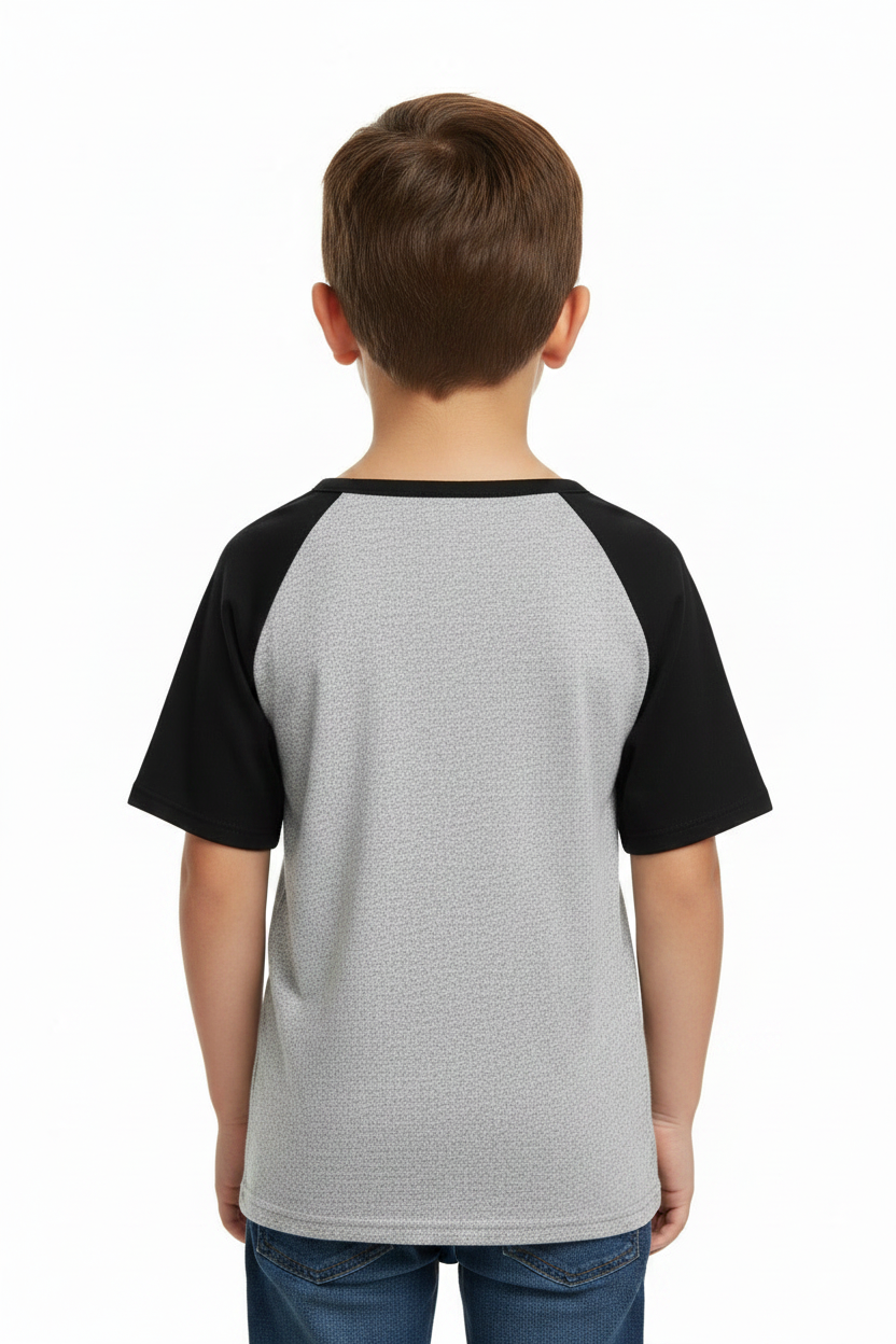 Kid wearing Vegas Golden Knights tee - back view