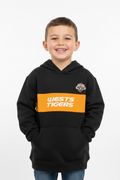 Kid wearing Wests Tigers Hoodie - Front